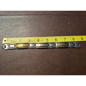 Men's 8.5" Stainless Steel Bracelet EUC